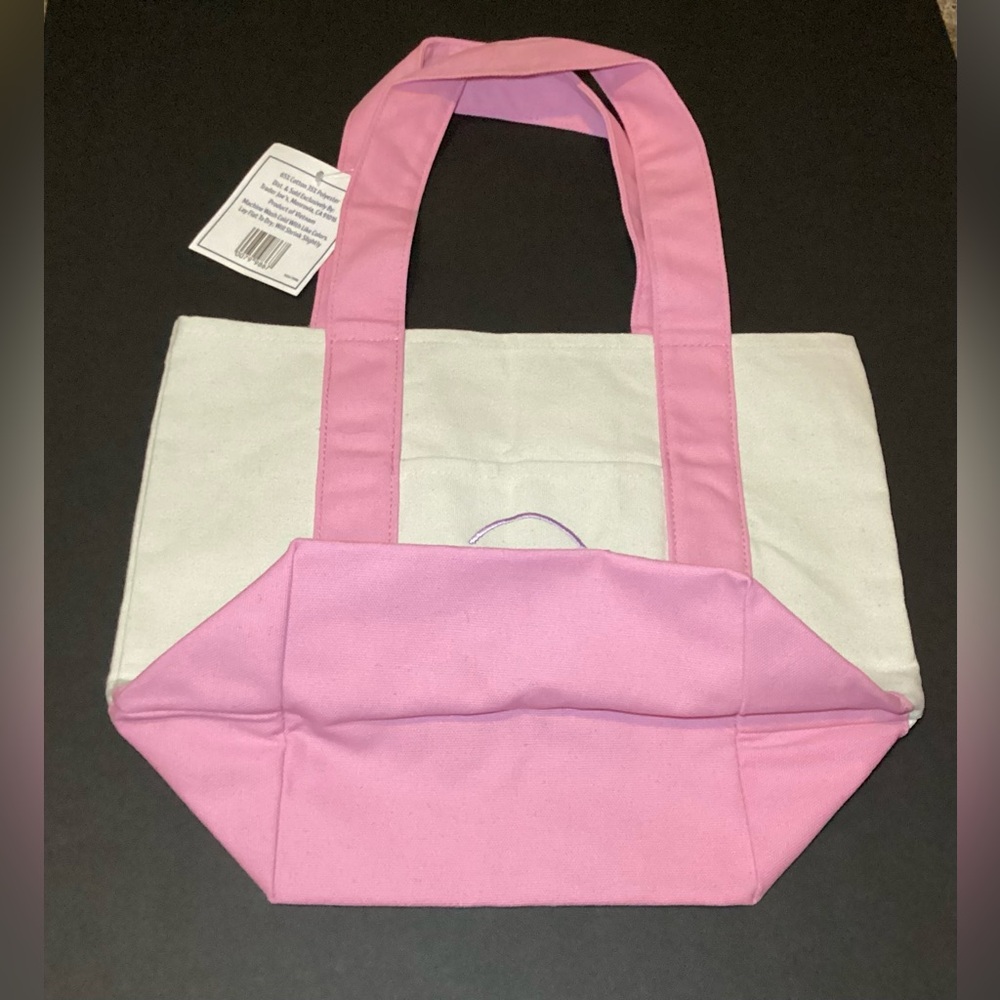 Trader Joe's Pastel Mini Canvas Tote Bag - Picture 5 of 8
